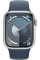 Apple Watch Series 9 41mm GPS Silver Aluminum Case with Storm Blue Sport Band (M/L)